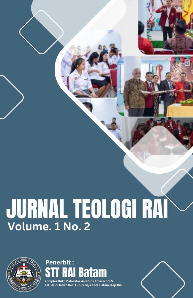 					View Vol. 1 No. 2 (2024): Jurnal Teologi RAI - Edisi Agustus
				